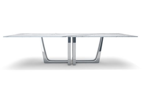 Stheno White Marble Dining Table