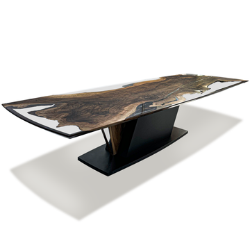 Black Evandros Walnut Wood Dining Table - ARDITI COLLECTION®