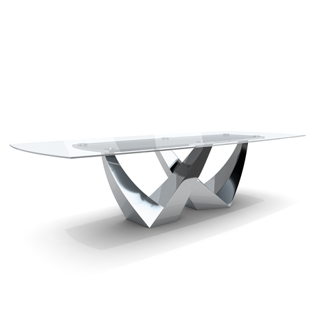 Ezio Glass Dining Table