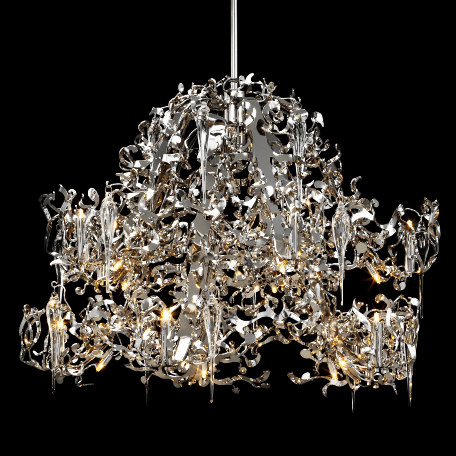 Flower Power Chandelier Round